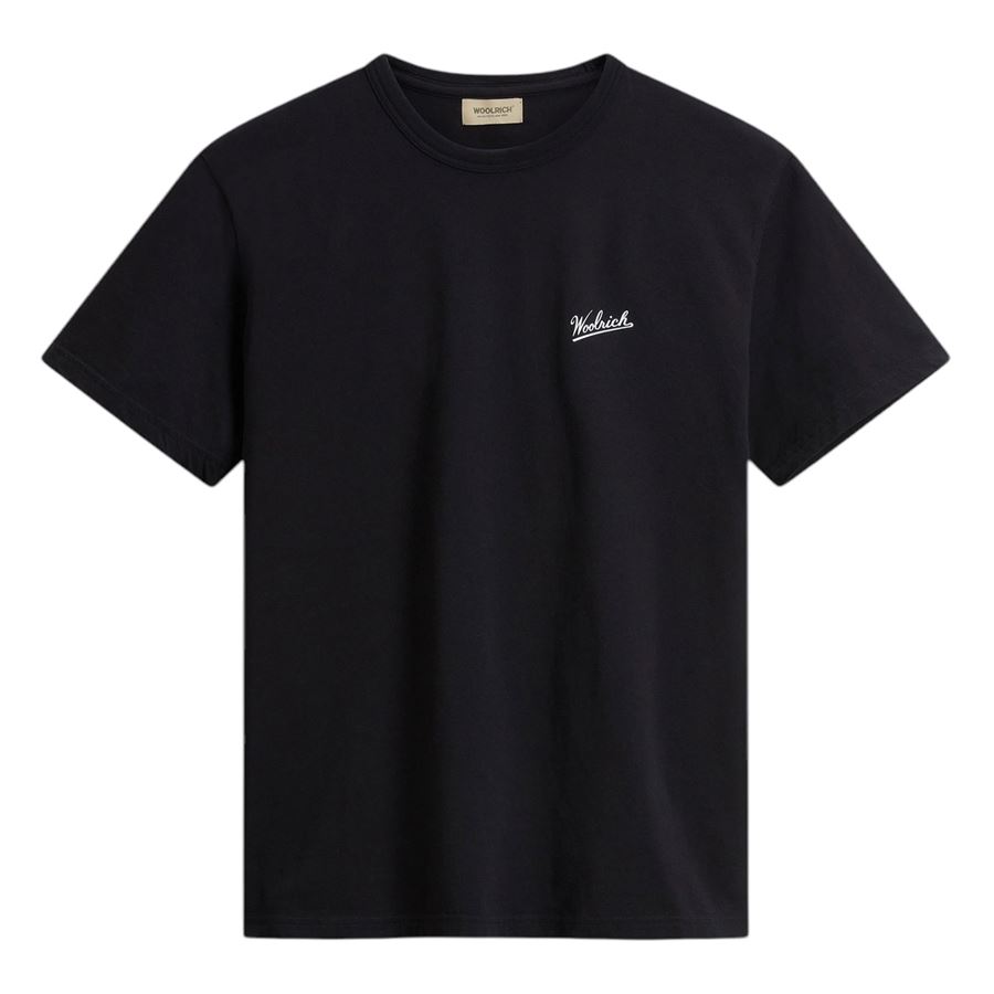 T-shirt maniche corte in puro cotone con logo da uomo Woolrich | CFWOTE0144100